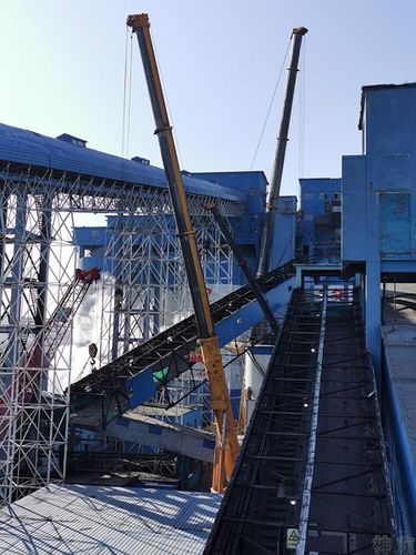 补连塔选煤厂503栈桥加固工程完成拆除吊装施工
